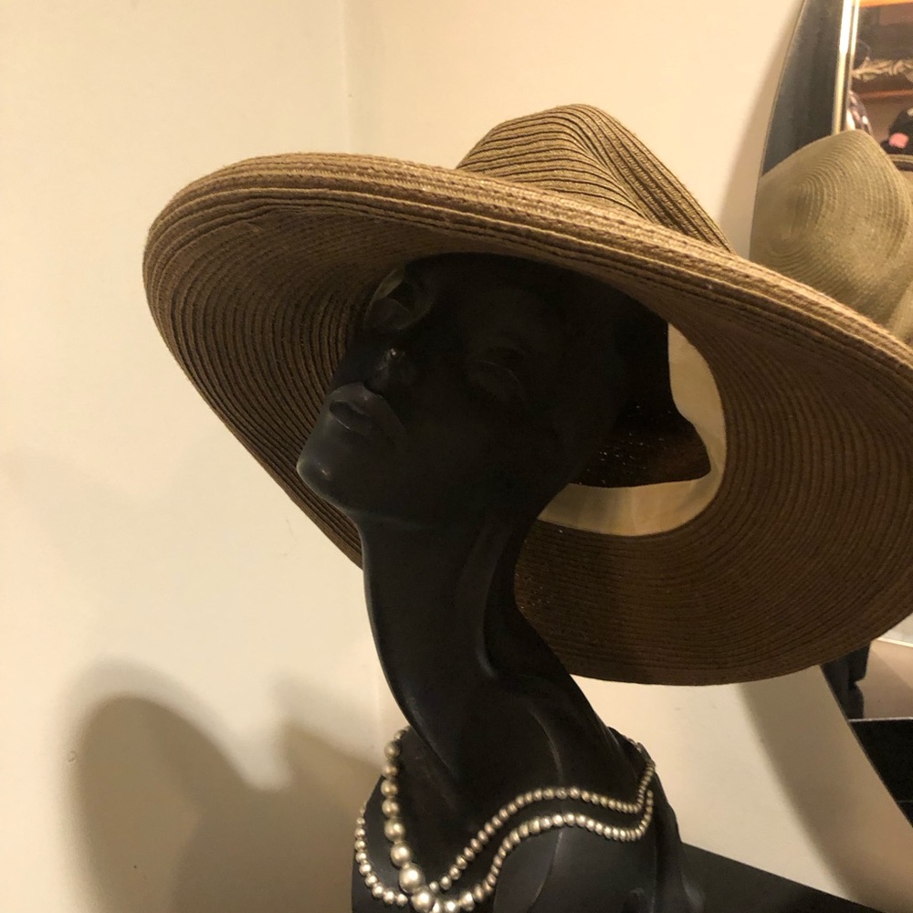 Wide Brim Brown Straw Sun Hat - Women Accessories